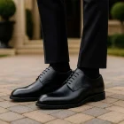 کفش مجلسی مردانه مدل پارما 2 بندی - Image 4