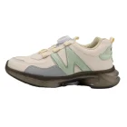 کفش بچه گانه مدل نیوبالانس زیپلاین کرم سبز