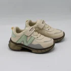 کفش بچه گانه مدل نیوبالانس چسبی کرم سبز - Image 8