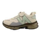 کفش بچه گانه مدل نیوبالانس چسبی کرم سبز